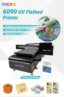 Impresora UV de Cama Plana 6090 Directa de Fábrica con Triple Cabezal I3200 I1600 XP600, Placa Hoson y Mesa de Vacío de 60x90cm para Vidrio, Acrílico y Metal