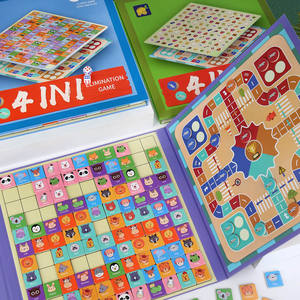 Gioco 2in1 Scacchi e Match-<span class=keywords><strong>3</strong></span>, Scacchi Volanti, Giocattolo Educativo in Legno per Bambini da 0-24 Mesi e 5-7 Anni - Product Image 4