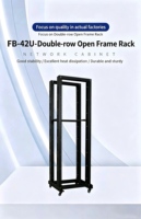 Rack de serveur mobile 18U 550*1000*600MM 19 pouces à deux colonnes et double rail, en acier laminé à froid SPCC, profondeur 600 mm
