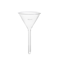 Le laboratoire d'entonnoir à paroi épaisse en verre borosilicaté à tige courte de 50, 80 et 100mm peut être personnalisé et vendu dans le monde entier