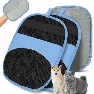 Gants électrostatiques magiques en polyester de haute qualité pour enlever les poils d'animaux, pour chiens et chats, faciles à utiliser, éliminateur de poils pour meubles - Product Image 1