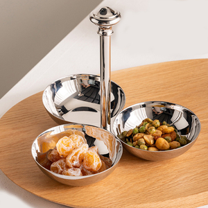 Plateau de rafraîchissement en acier inoxydable pour la maison moderne européenne Ornements de fruits créatifs-Assiette pour les collations de <span class=keywords><strong>table</strong></span> à café - Product Image 3
