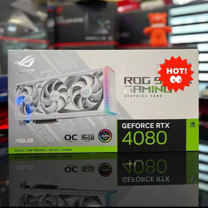 Carte graphique d'occasion GeForce Strix RTX 4080 16 Go GDDR6X édition OC blanche avec cœurs Tensor de 4e génération STRIX RTX 4080 16 Go - Product Image 2