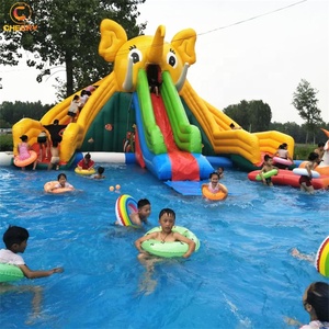 Bán Buôn <span class=keywords><strong>Elephant</strong></span> Bạch Tuộc Nàng Tiên Cá Chủ Đề Nước Sân Chơi Mềm Nhỏ Bơi Bơm Hơi Hồ Bơi Trượt - Product Image 3