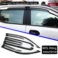 Accessoires Auto de Haute Qualité en Gros, Déflecteurs de Vitre Chromés, Pare-Soleil de Fenêtre pour D-max