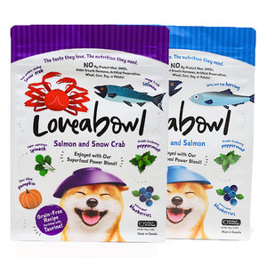 定制可重新密封滑块拉链平底处理猫粮湿袋袋 - Product Image 2