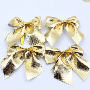 Wreaths Gift Wrapping Supplies <b>Mini</b> Red Gold Silver <b>Christmas</b> <b>Tree</b> Wreath Bows Bowknot - Product Image 4