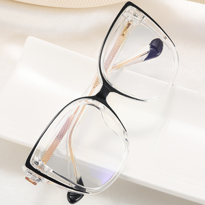 81062 monturas de gafas cuadradas <span class=keywords><strong>Retro</strong></span> para hombre, montura de gafas ópticas TR90 para mujer, gafas graduadas personalizadas para ordenador - Product Image 3