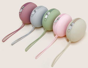 TONGTU Étui portable anti-poussière personnalisé pour sucette en <span class=keywords><strong>silicone</strong></span> avec attache chaîne et protège-anneaux de dentition 0-12 mois Écologique Sans BPA - Product Image 3