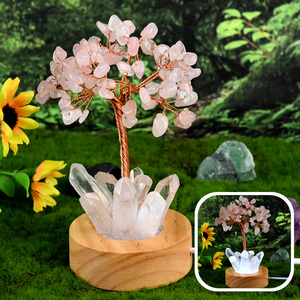 Bán Buôn Chất Lượng Cao Sáng Tạo Pha Lê Cây Giáng Sinh Tinh Thể Tự Nhiên Cụm Cây May Mắn - Product Image 1