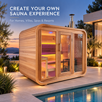 Cabine de sauna sur mesure OEM en bois naturel de haute qualité, design personnalisé pour le repos domestique et une expérience spa intérieure