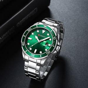 Montre de luxe Curren 8388, montre de mode dorée pour homme, étanche, montre-bracelet en acier inoxydable à quartz pour homme - Product Image 6