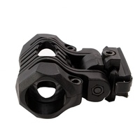 Accessoires pour casque tactique portable, clip de fixation en plastique ABS à dégagement rapide, support de lampe torche, résistant au vent et à l'eau, pour le sport