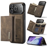 Étui portefeuille magnétique en cuir PU personnalisé pour iPhone 18 17 16 15 14 13 12 11 Pro Max avec porte-cartes et support de protection