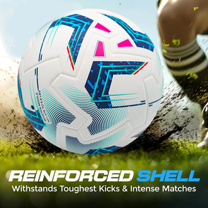 Ballon de football de rue Match Logo 2025 World New Pro Premium Thermal Original Cup Leather Private Custom Pu Good Best 5 2 Cheap Street Soccer Ball - Product Image 4