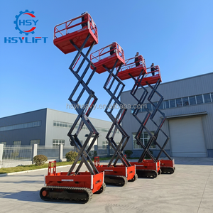 Mobil Elektrikli Hidrolik Makaslı Platform |   Her Türlü Araziye Uygun Adam Kaldırma Çalışma Platformu |   Kauçuk/Çelik Paletler Mevcut - Product Image 1