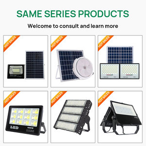 200W 300W độ sáng cao ngoài trời đường <span class=keywords><strong>v</strong></span>ườn Chiếu Sáng IP65 không thấm nước LED năng lượng mặt trời đèn lũ - Product Image 3