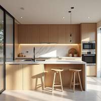 Maison préfabriquée en acier léger entièrement meublée Maisons préfabriquées Villa moderne de luxe avec construction préfabriquée