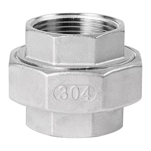 ข้อต่อท่อสแตนเลสเกรด 304 เกลียวในขนาด 1 นิ้ว ทนต่อการกัดกร่อน - Product Image 1