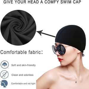 <span class=keywords><strong>Bonnet</strong></span> <span class=keywords><strong>de</strong></span> bain confortable imperméable <span class=keywords><strong>de</strong></span> haute qualité à bas prix pour la natation et la plongée - Product Image 5