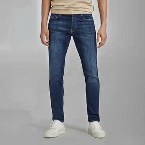 AeeDenim - Jeans Casuales de Pierna Recta, Tallas Grandes, Transpirables, Estampados, Lavado Medio, Elásticos, Estilo Urbano, para Otoño/Primavera - Product Image 3