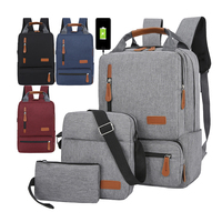 Sacs à dos pour ordinateur portable USB d'affaires à bas prix en gros ensemble de sacs pour ordinateur portable en vente