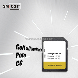 Smiost <span class=keywords><strong>GPS</strong></span> <span class=keywords><strong>navigation</strong></span> <span class=keywords><strong>Tom</strong></span> SD navig CID sat NAV tưởng niệm cho Micro thẻ navig cho VW Navi Bản đồ châu Âu và V18 16GB - Product Image 1