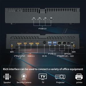 12th Thế Hệ Rtx3060 12GB Mini PC Ddr5 M.2 Giao Diện Độ Nét Cao 8K Video Với I5 12400F I7 12700F I9 Máy Tính - Product Image 4