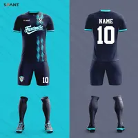 Wholesale Dark Blue Custom Youth Football Jersey - China Football