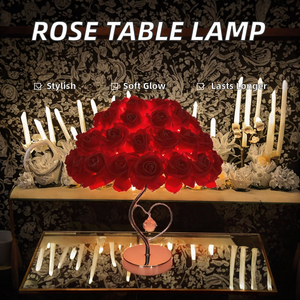 Lampe de table <span class=keywords><strong>Macway</strong></span> Eternal Flower Rose - Dimmable, indice de protection IP45, lumière d'ambiance décorative blanc chaud - Product Image 2