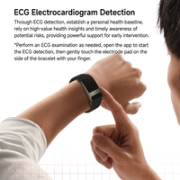 Bracelet intelligent ECG sans écran, moniteur de pression artérielle, suivi du sommeil, bracelet de fitness