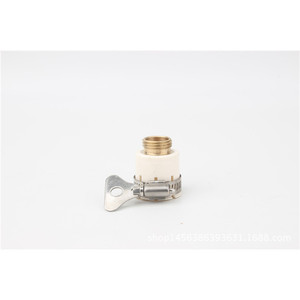 Brass 4 Piece Connector Set 1/2 In For Water Supply Washing Machine Universal Hose <b>Clamp</b> Fitting - Product Image 5