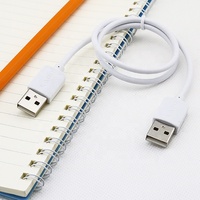 Kabel Data pengisi daya, kabel USB Tipe A ke A Multi fungsi, kepala ganda, kotak Hard Drive portabel, kabel koneksi Laptop