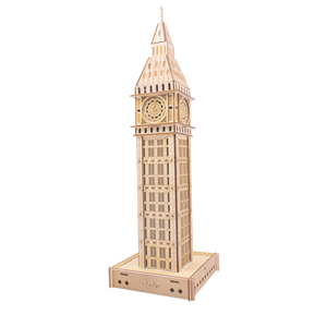 Câu Đố Ghép Hình Bằng Gỗ Văn Hóa Bằng Gỗ Tùy Chỉnh Các Big Ben Đồng Hồ Cắt Câu Đố Đồ Chơi Cho Trẻ Em - Product Image 1