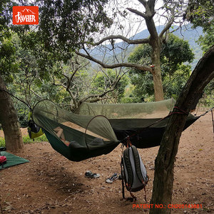 Tente hamac de randonnée ultralégère et durable <span class=keywords><strong>avec</strong></span> <span class=keywords><strong>moustiquaire</strong></span> et bâche anti-mouches pour le camping en plein air, la randonnée et la pêche - Product Image 3