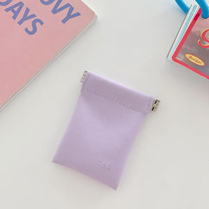 Embossed Logo Small Leather Jewelry Pouch Customized <b>Drawstring</b> pink Recyclable Earring Necklace <b>Bracelet</b> - Product Image 6