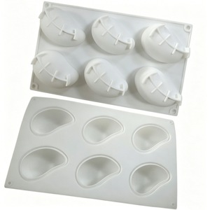 Mango Mousse Cake Silicone Mold 6 Cavity High Temperature Resistant Baking Tool Fruit Shape Commercial Use - Product Image 5