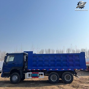 Camion benne d'occasion Howo 6x4 diesel, poids lourd, marque chinoise d'origine Sinotruk, pour construction et exploitation minière, bon état - Product Image 3