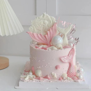 Sous le thème de la mer <span class=keywords><strong>2</strong></span> couleurs queue de sirène Cupcake <span class=keywords><strong>Toppers</strong></span> pour la décoration d'anniversaire des enfants articles de cuisson - Product Image 4