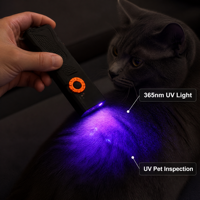 Lampe torche LED USB rechargeable 375lm, lampe de travail, laser vert UV 365nm, lumière latérale RGB, alarme sonore, clip magnétique, EDC