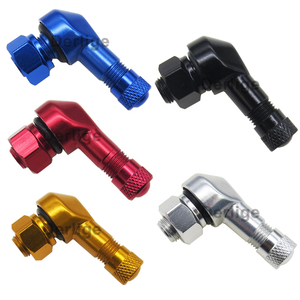 Tige de <span class=keywords><strong>valve</strong></span> de pneu de <span class=keywords><strong>moto</strong></span> en aluminium 8.3mm Noir 8.3mm <span class=keywords><strong>Valve</strong></span> d'angle à 90 degrés - Product Image 1