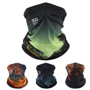 Masque de protection solaire pour le cyclisme, cache-cou unisexe <span class=keywords><strong>en</strong></span> soie glacée, foulard magique pour la pêche, style fin d'été, cache-cou floral - Product Image 1