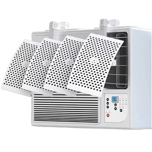 2025 facile à installer ABS fenêtre <span class=keywords><strong>climatisation</strong></span> plaque de guidage <span class=keywords><strong>sortie</strong></span> Anti soufflage Direct panneau pour <span class=keywords><strong>climatisation</strong></span> domestique - Product Image 1