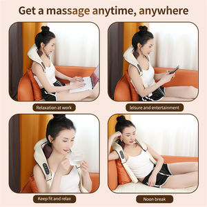 Masajeador de espalda superventas para aliviar el dolor, masajeador de cuello y hombros Shiatsu 3D de alta calidad con gran descuento - Product Image 2