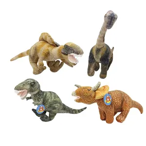 Wholesale jungle animal toy real life stuffed soft plush dinosaur doll