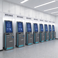 Kiosque de paiement libre-service OEM avec écran tactile, taille et couleur personnalisées, LCD sur pied pour les marques de détail