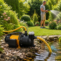 Pompe submersible électrique portable Trupow avec filtre intégré 1000W 3800L/h 44M de hauteur de refoulement pour projets d'irrigation paysagère