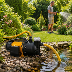 <span class=keywords><strong>Pompe</strong></span> submersible électrique portable Trupow avec filtre intégré 1000W 3800L/h 44M de hauteur de refoulement pour projets d'irrigation paysagère - Product Image 3