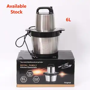 Crête en argent pilé 6 litres expert en cuisine style roi robot culinaire crête en argent 8 litres 10l machine à piler l'igname