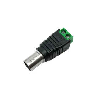 5.5mm * 2.1mm Balun rf DC poder BNC fêmea Jack conector para câmera CCTV